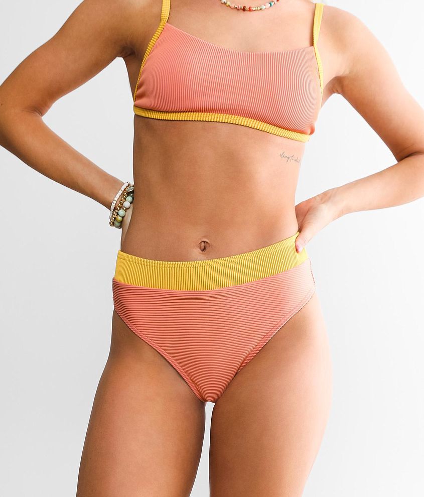 Cyn & Luca Casey Neon Cropped Bikini Top - Women's Swimwear in