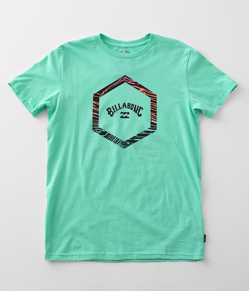 Billabong Hombre Camiseta Crash Tee (Light Aqua)