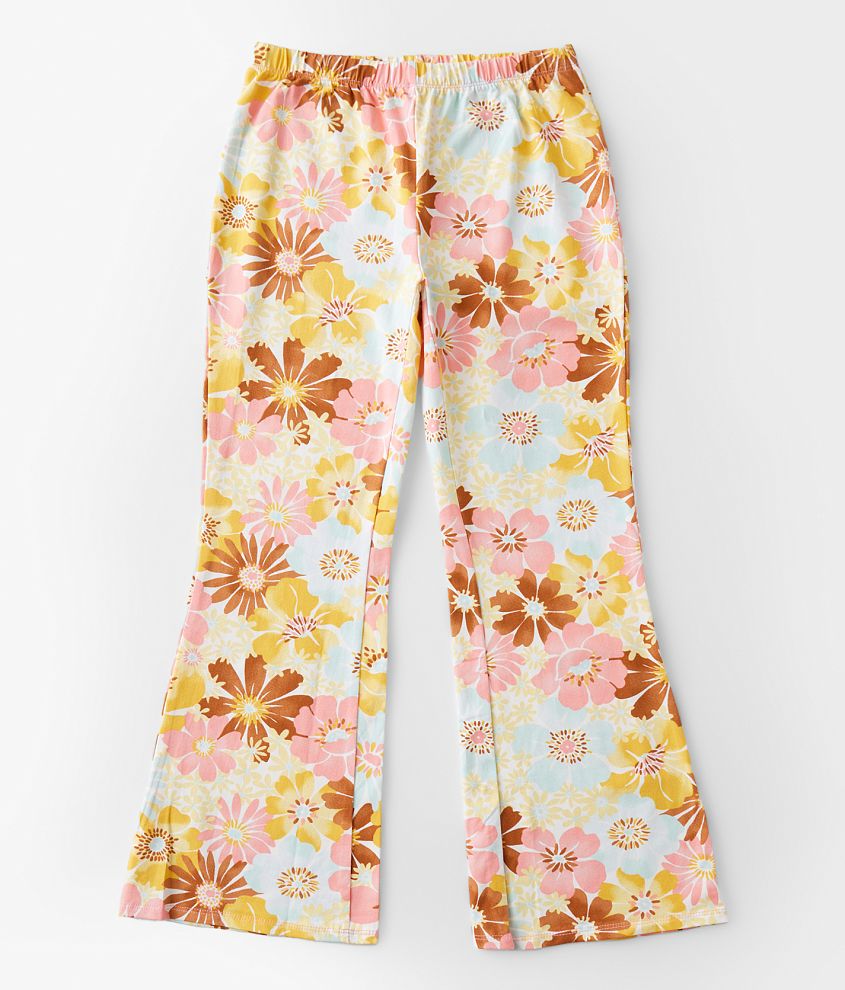 Girls - Billabong Flower Power Cropped Flare Pant front view