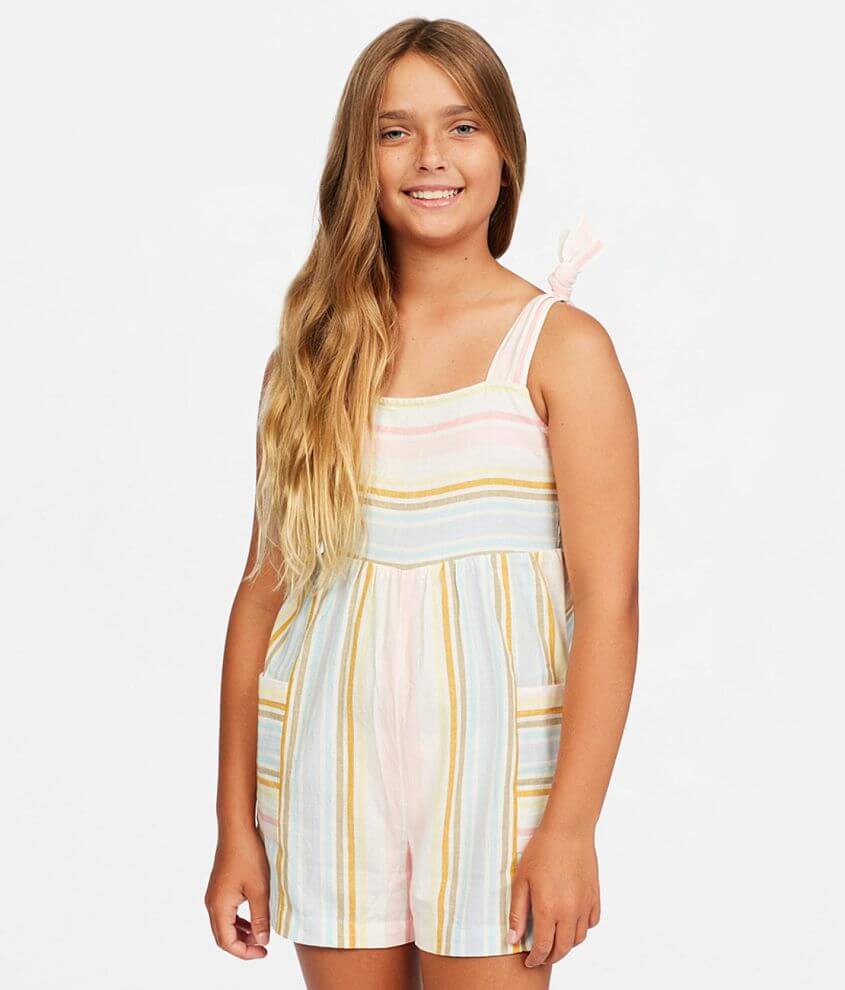 Girls Billabong Hey Cutie Striped Romper Girl s Rompers