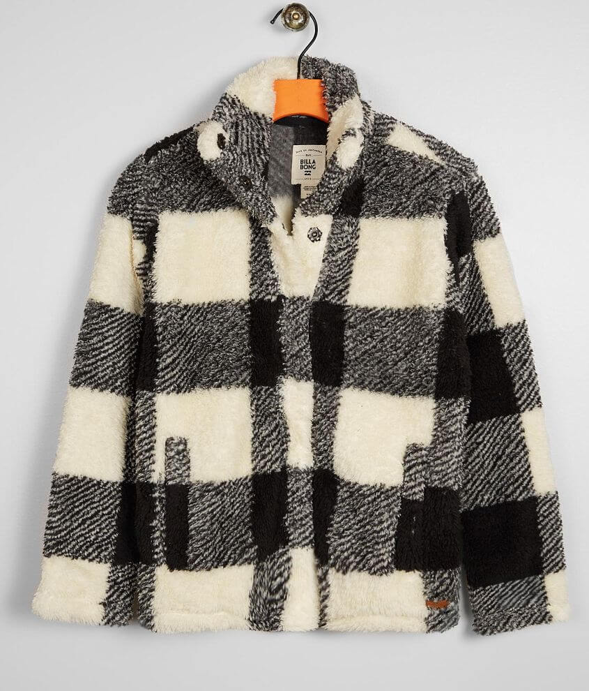 Black and clearance white sherpa jacket