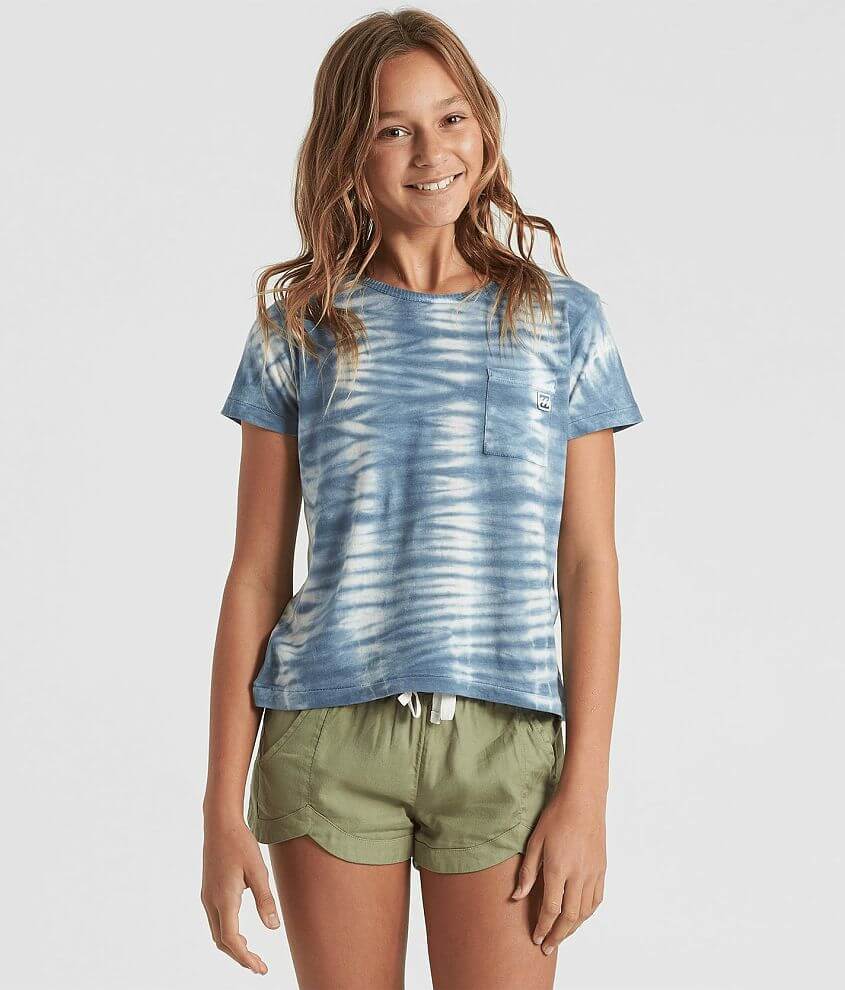 Girls - Billabong Soul Babe Mini T-Shirt - Girl's T-Shirts in Surf Blue ...