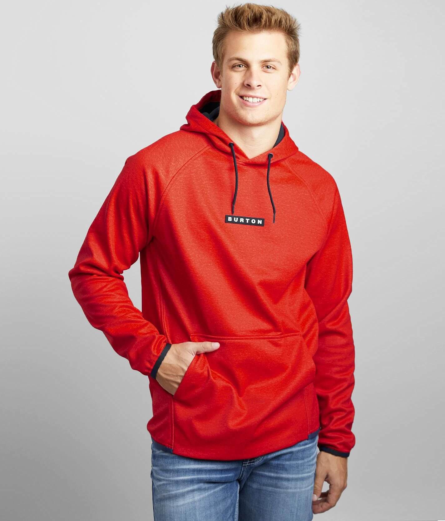 BURTON W 0065 PILLAR ANORAK XS レッド Burton Crown Weatherproof Hooded Sweatshirt - Men's