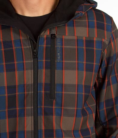 Burton Softshell Plaid Jacket front detail view