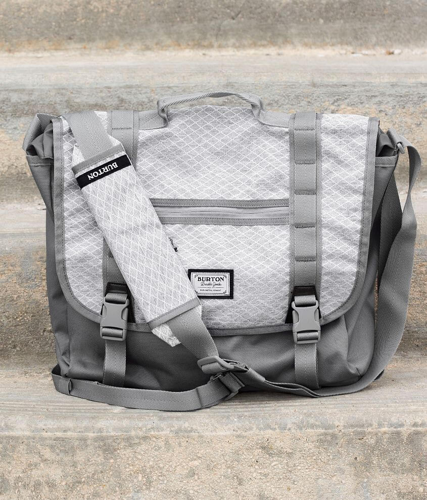 Burton Flint Messenger Bag Men s Bags in Gray Heather Diamond