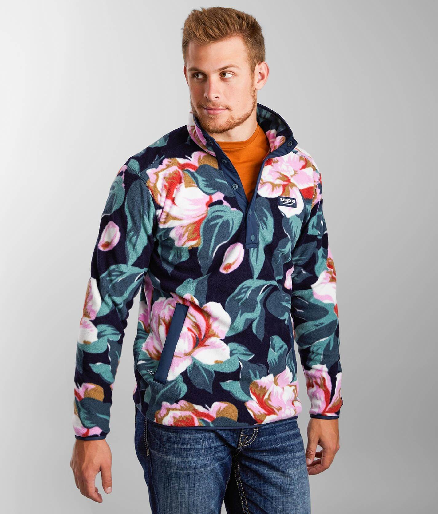 men's burton hearth fleece pullover