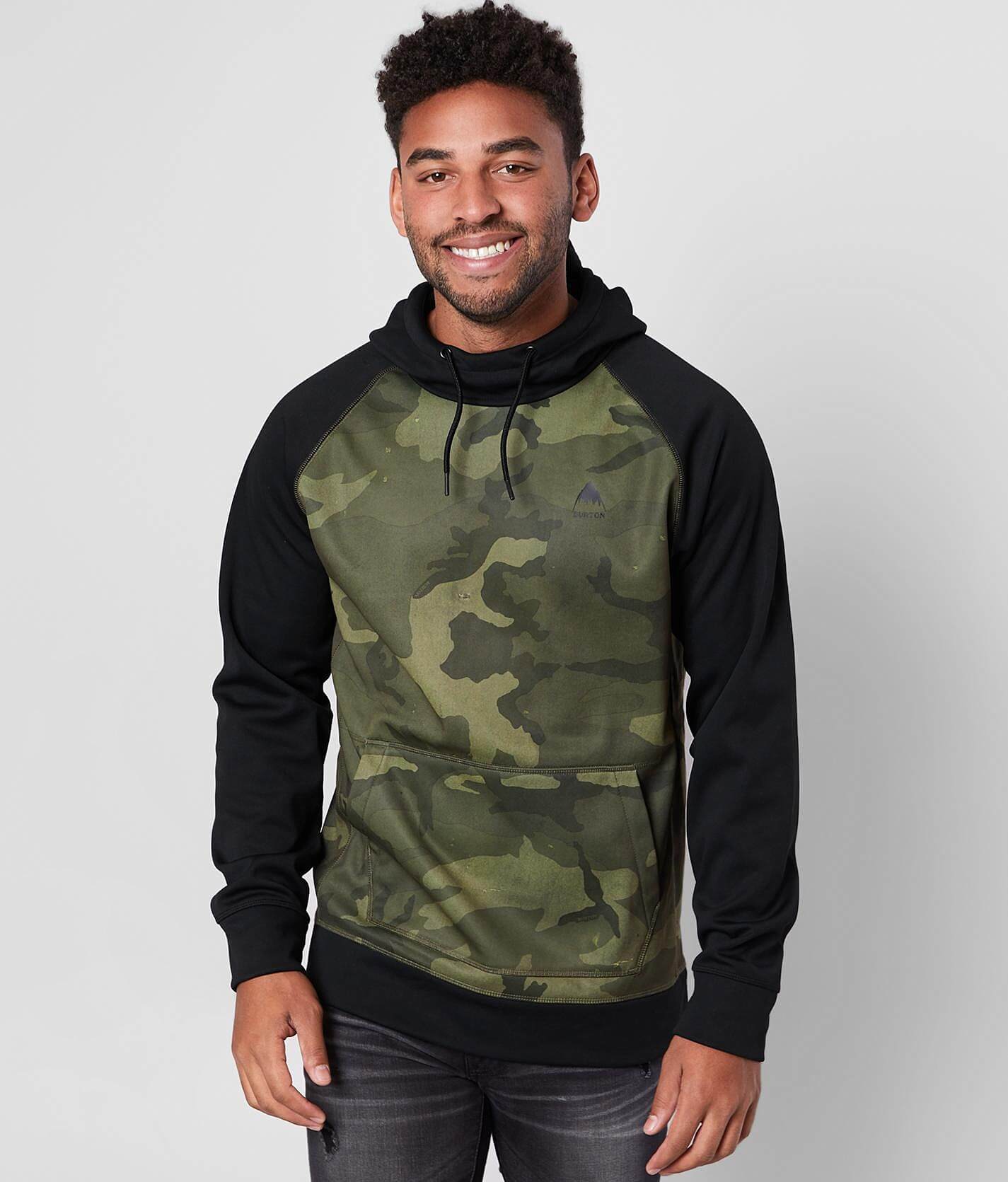 burton camo hoodie