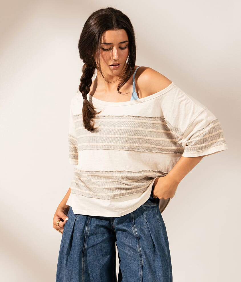 Boundless Edit - Wide Neck Pieced Top