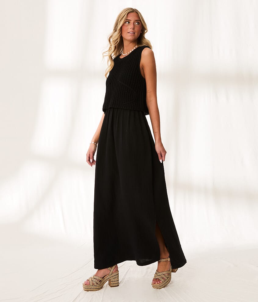 Resort Edit - Layered Sweater Maxi Dress - thumbnail 2