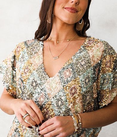 By Together Sequin Shift Mini Dress MISC_DETAIL_1