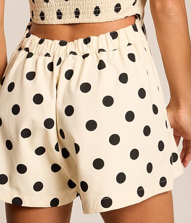 Polka Dot Strapless Romper thumbnail 4