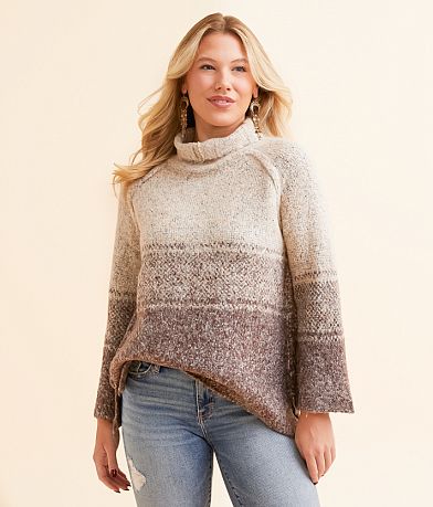 By Together Cozy Striped Sweater front view
