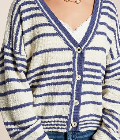By Together Striped Cardigan Sweater MISC_DETAIL_1