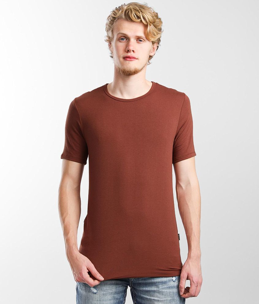 Rustic Dime Solid Stretch T-Shirt front view