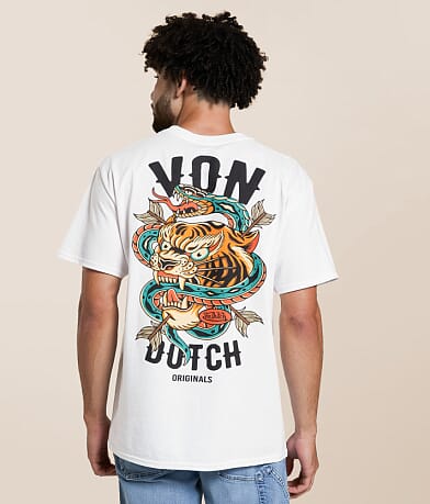 Von Dutch™ Tiger T-Shirt front view
