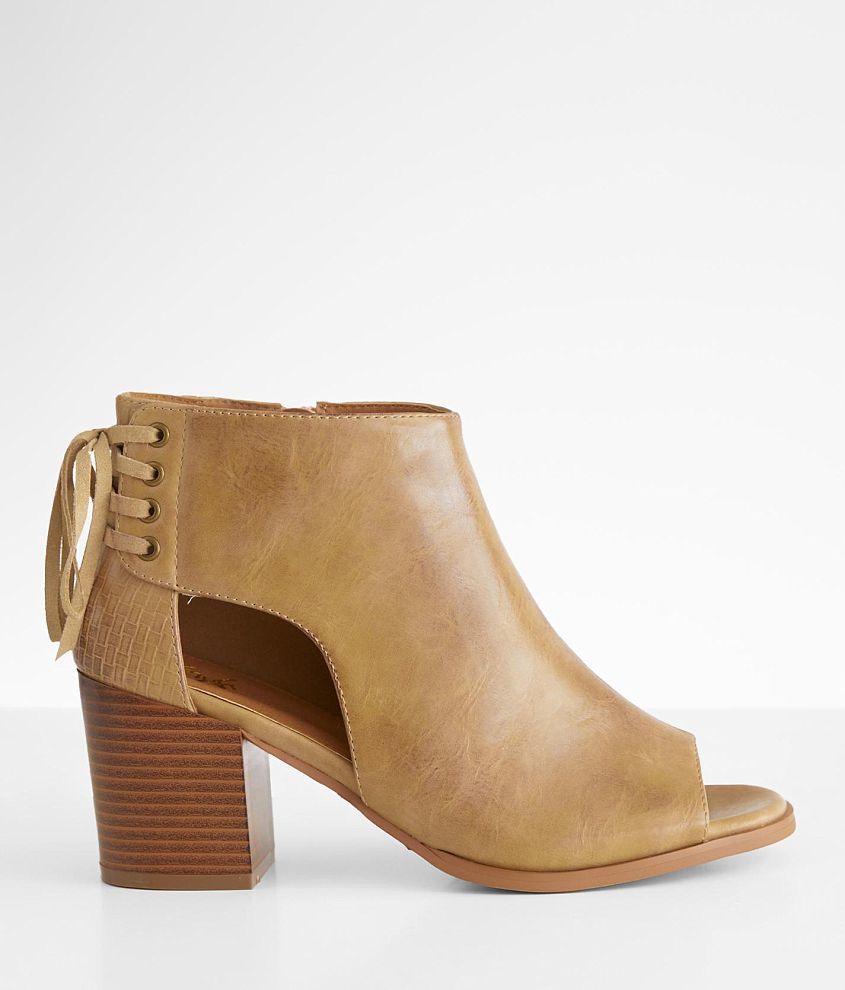 Beige booties cheap open toe