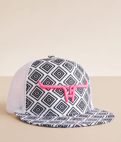 Cactus Alley Hat Co. Longhorn Trucker Hat front view
