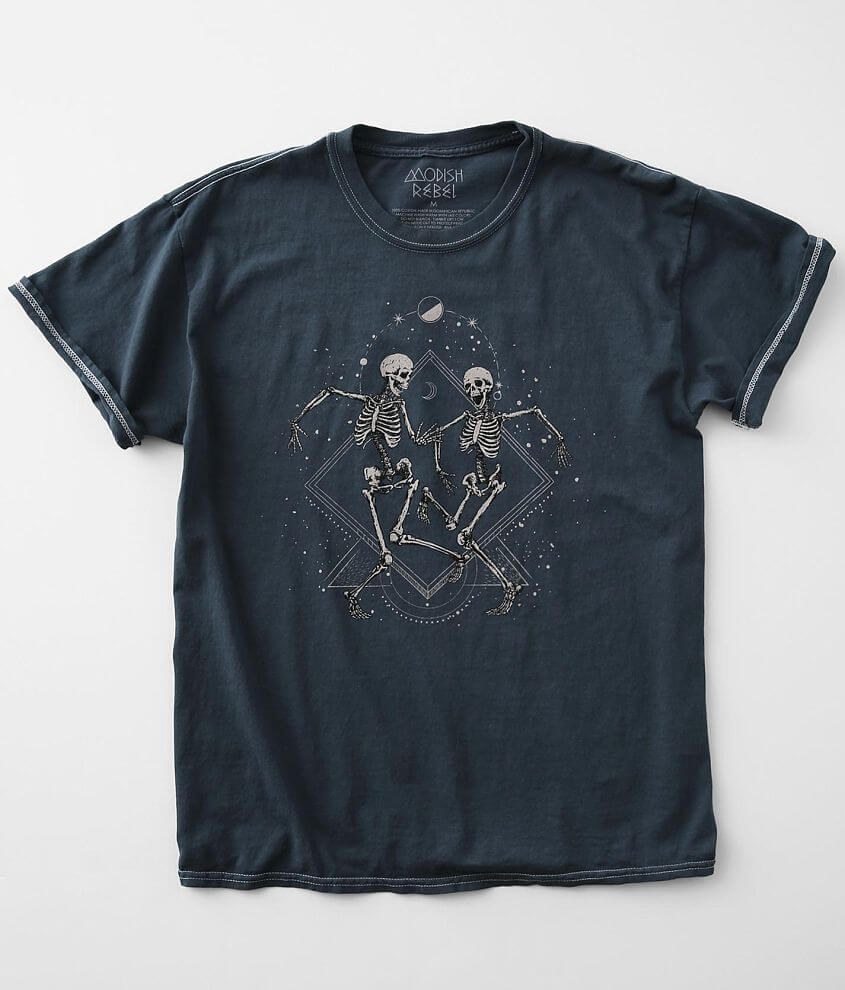 Image of Modish Rebel Dancing Celestial Skeletons T-Shirt