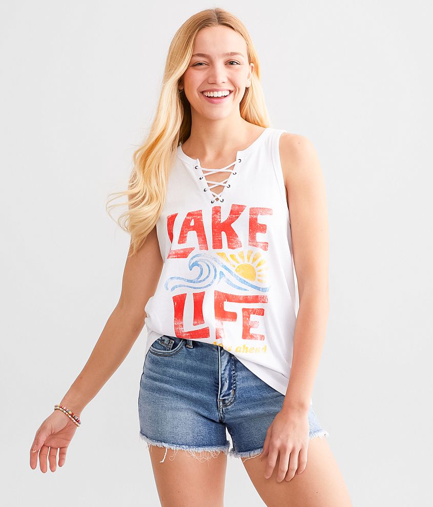 Modish Rebel Lake Life Tank Top front view