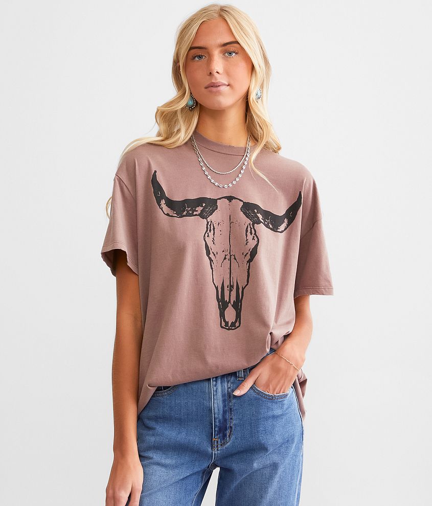 Modish Rebel Steer T-Shirt front view