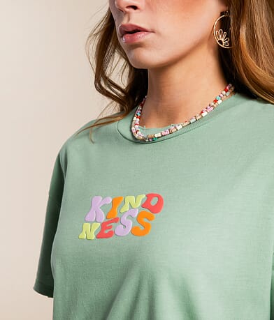 Modish Rebel Showing Kindness Oversized T-Shirt misc detail 1 view