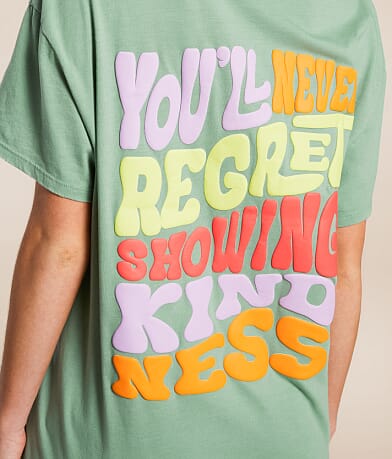 Modish Rebel Showing Kindness Oversized T-Shirt misc detail 2 view