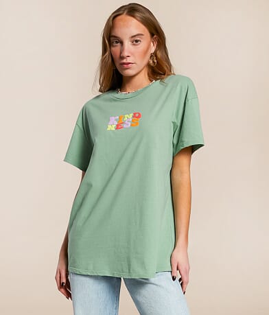 Modish Rebel Showing Kindness Oversized T-Shirt full left side view