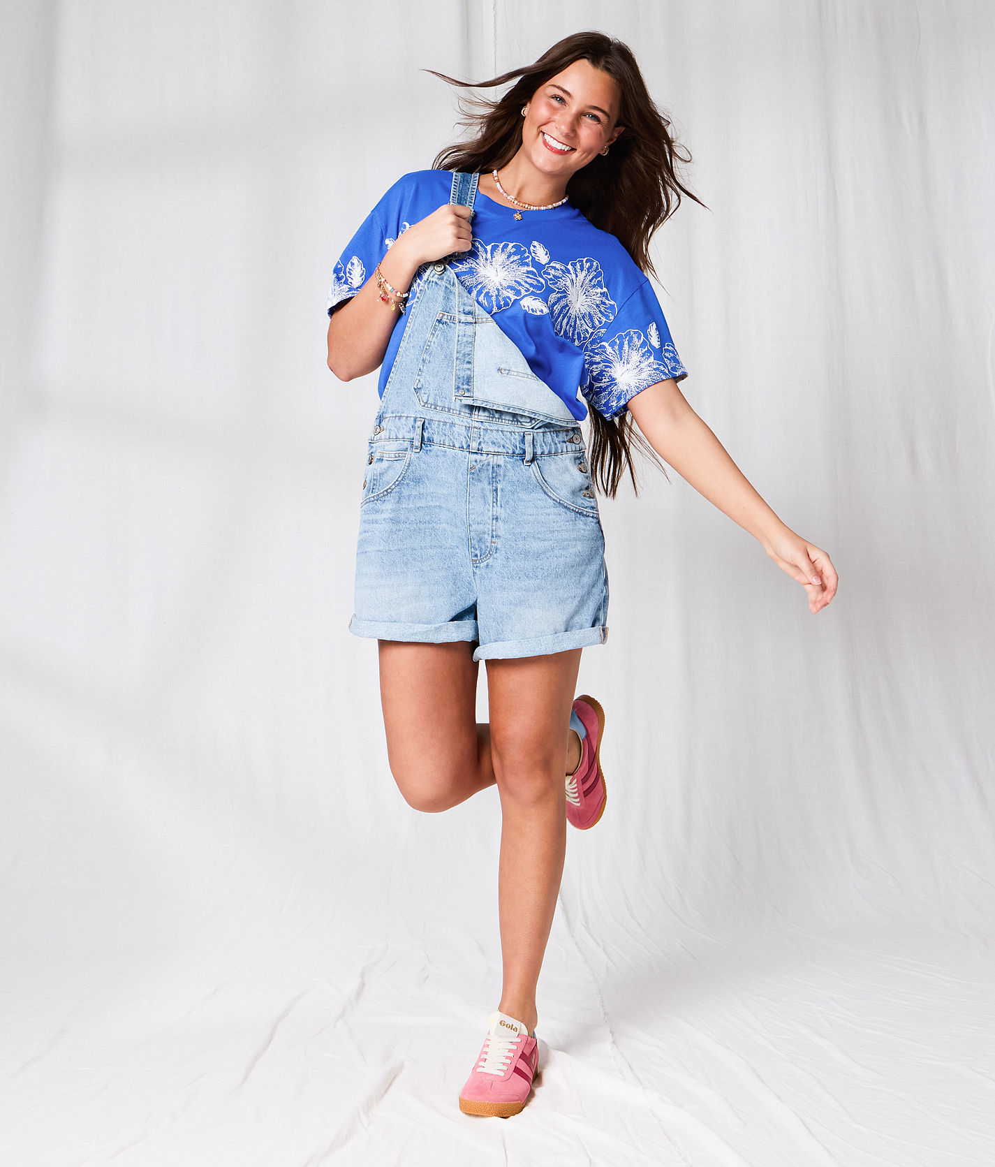 33 Coastal Hibiscus Oversized T-Shirt - Women's Graphic T-Shirts