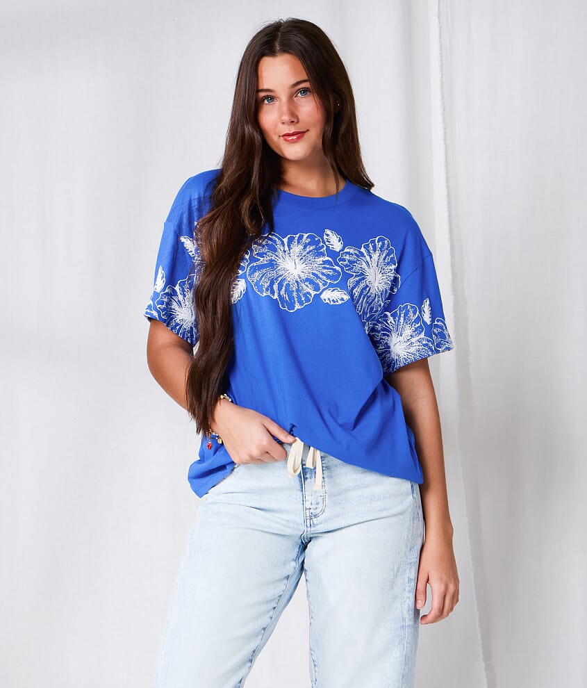 Hibiscus Oversized T-Shirt
