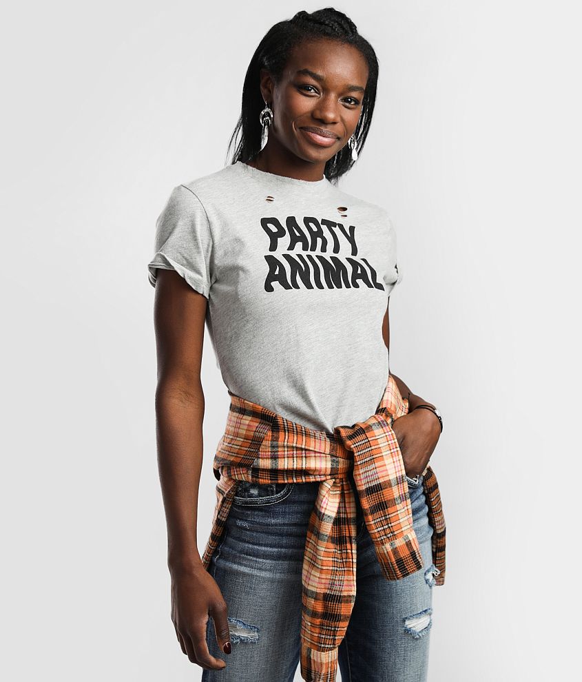 Modish Rebel Party Animal T-Shirt - Women's T-Shirts in Heather Grey |  Buckle