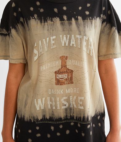 Modish Rebel Save Water Drink Whiskey T-Shirt MISC_DETAIL_1