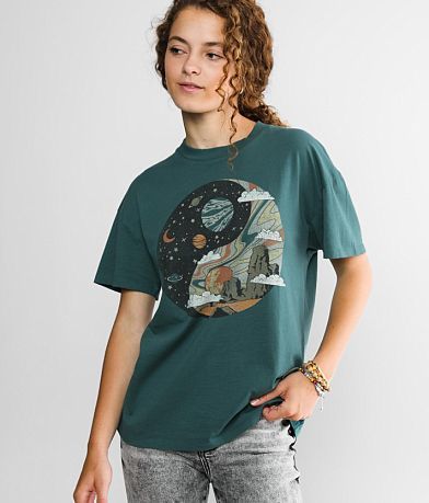 Modish Rebel Yin &amp; Yang Celestial T-Shirt FULL_RIGHT_SIDE
