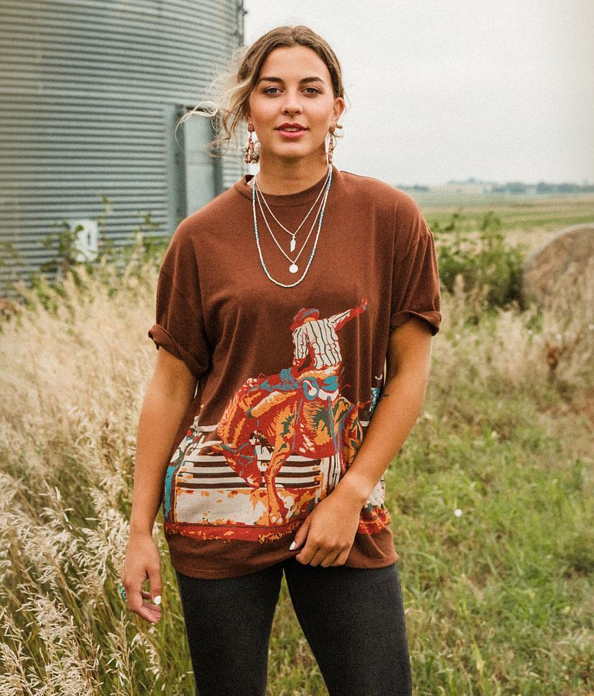 Sterling &#38; Stitch Cowboy Rodeo T-Shirt front view