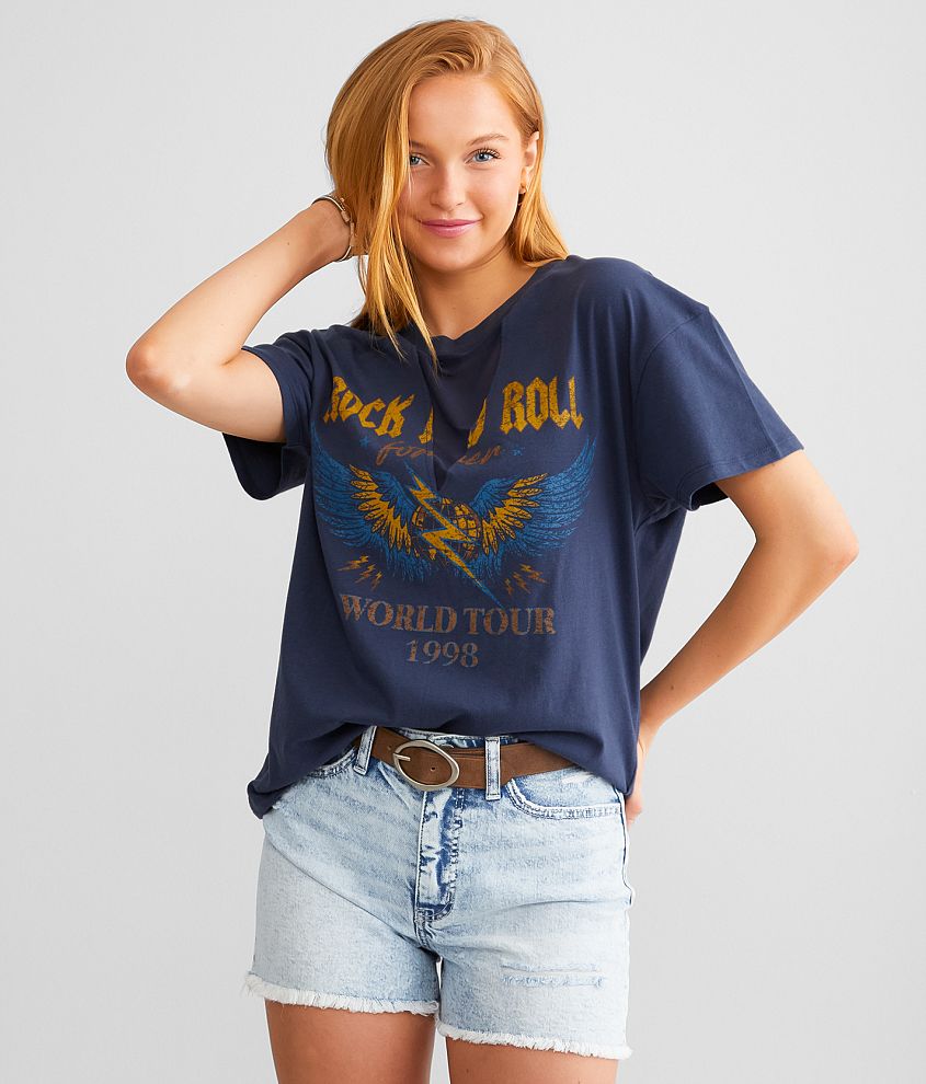 Women's rock and deals roll t shirts