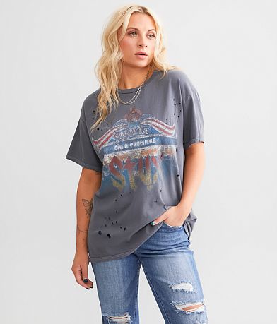 Ed Hardy Fire Bird T-Shirt - Women's T-Shirts in Faded Black