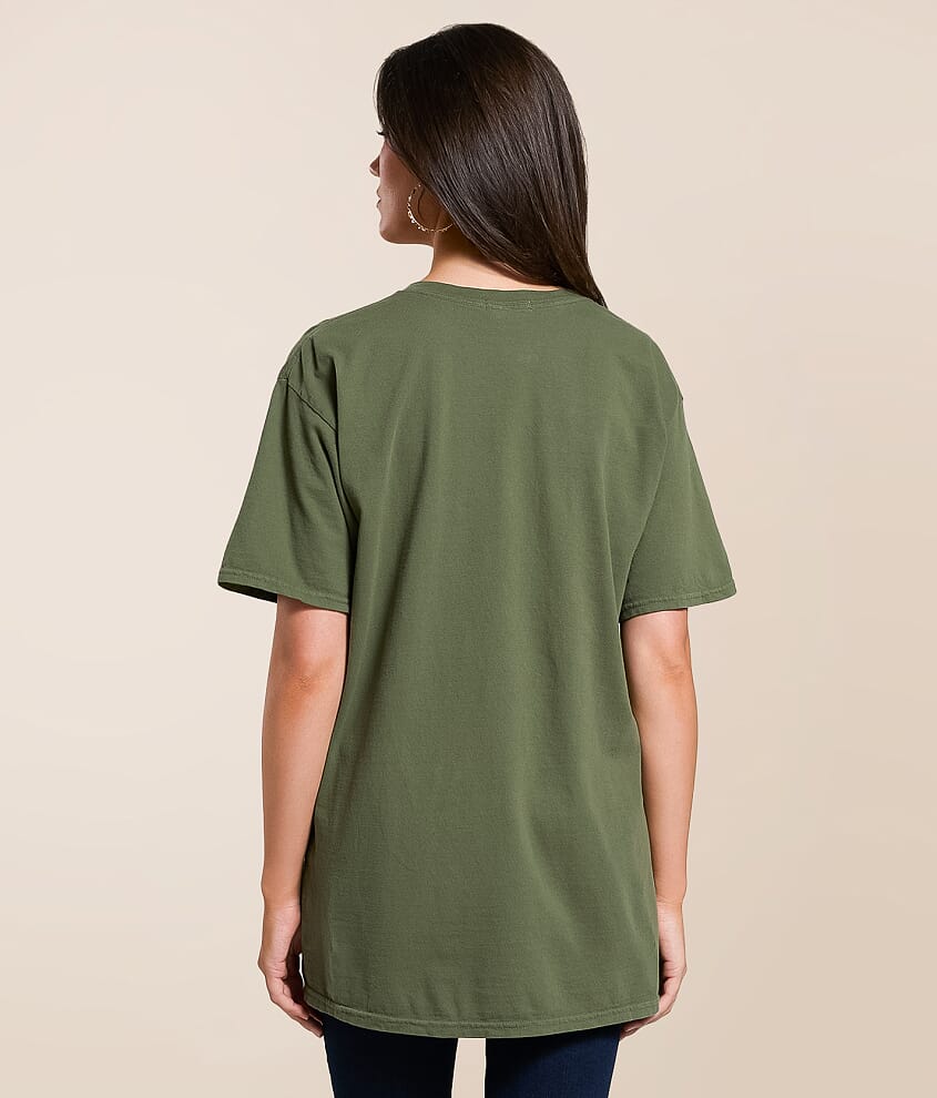 Floral Mums Oversized T-Shirt