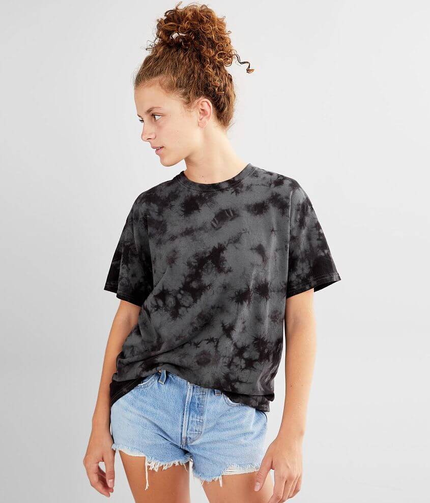 The Ellen Show Oversized Tie-Dye T-Shirt - Black