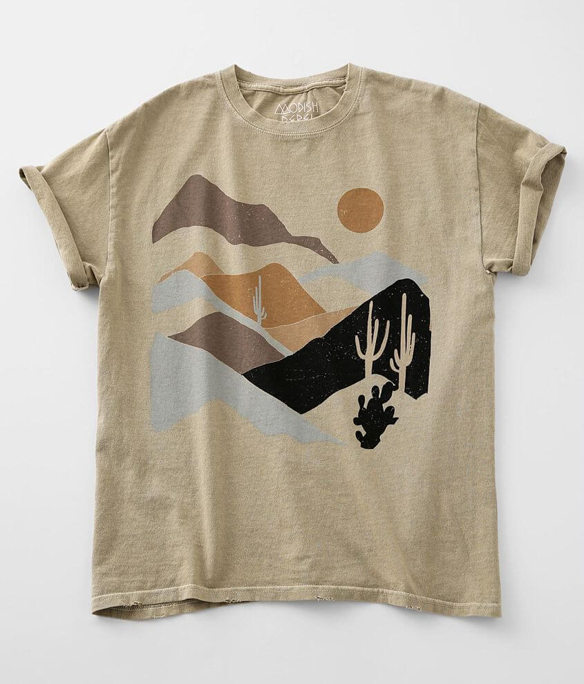 erts Oswald Fauteuil Modish Rebel Mountain Cactus T-Shirt - Women's T-Shirts in Olive Grey |  Buckle