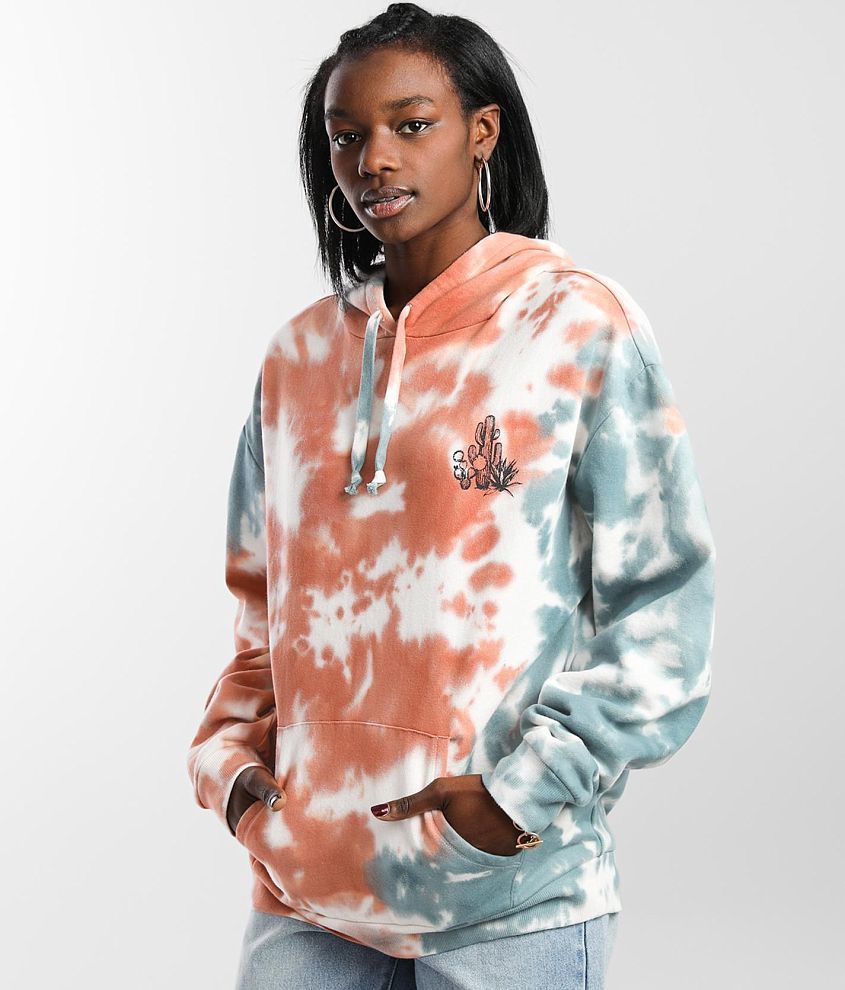 Blue tie dye sweatshirt hot sale womens