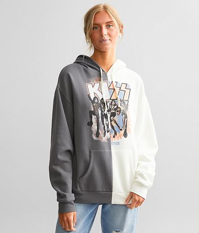 The Vinyl Icons Kiss Band Hooded Sweatshirt front view