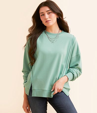 BKE Raw Edge Pullover front view