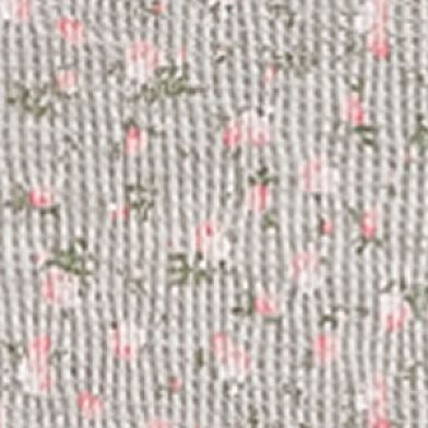Grey Pink Ditsy Print