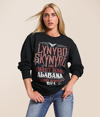 Modish Rebel Lynyrd Skynyrd Band Pullover front view