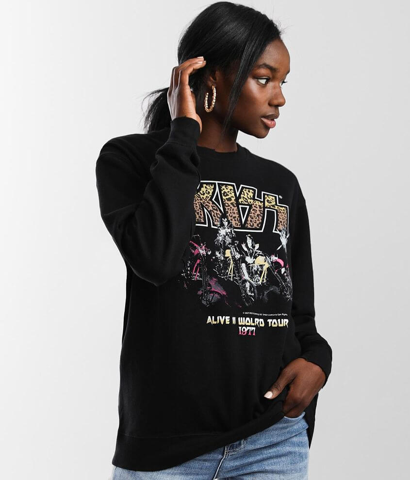 The Vinyl Icons Kiss Band Sweatshirt front view
