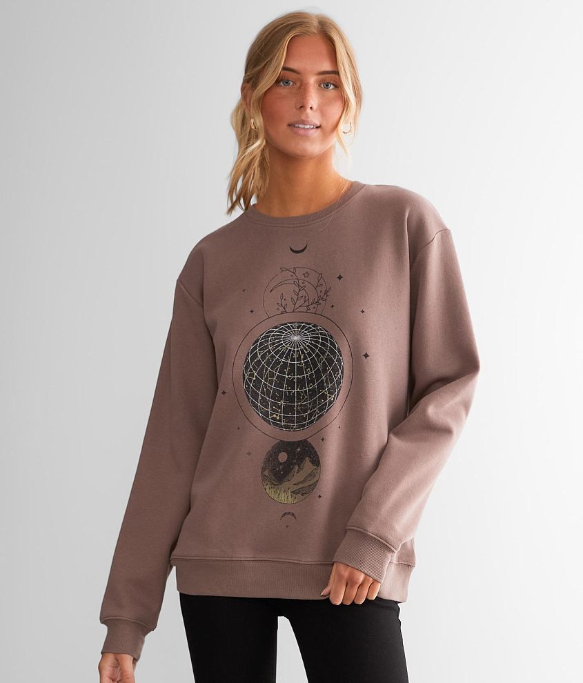 Modish Rebel Celestial Map Oversized Sweatshirt - Women's Sweatshirts ...