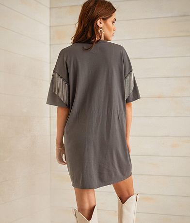 Sterling &amp; Stitch Western Outlaw T-Shirt Dress BACK
