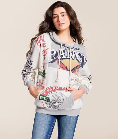 Modish Rebel Ranch & Seed Hooded Sweatshirt front view