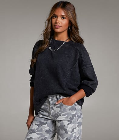 BKE Washed Pullover front view