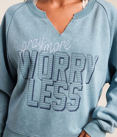 Pray More Worry Less Pullover thumbnail 4