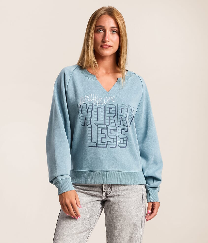 Pray More Worry Less Pullover - thumbnail 2